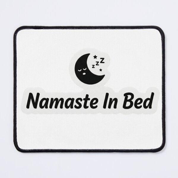 Item preview, Namaste In Bed Funny Yoga Sticker Humor Wellness Gift Lazy Yogi designed and sold by Bmd4Fitness.