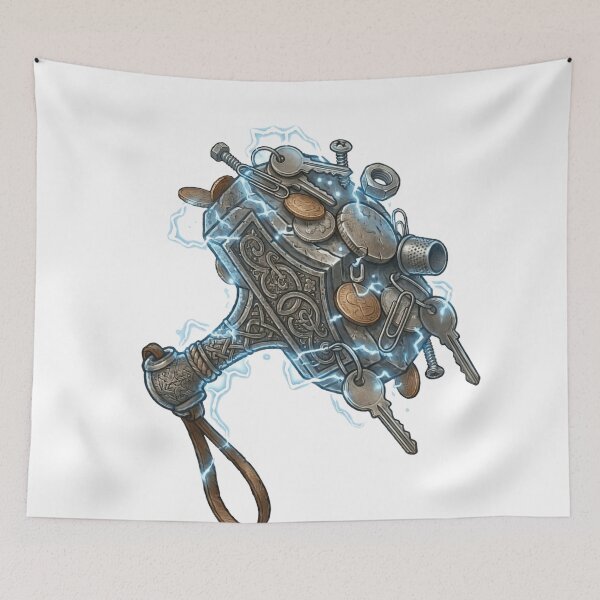 Item preview, Mjolnir Attracts Metal Objects Funny Viking  designed and sold by MythoWorldddd.
