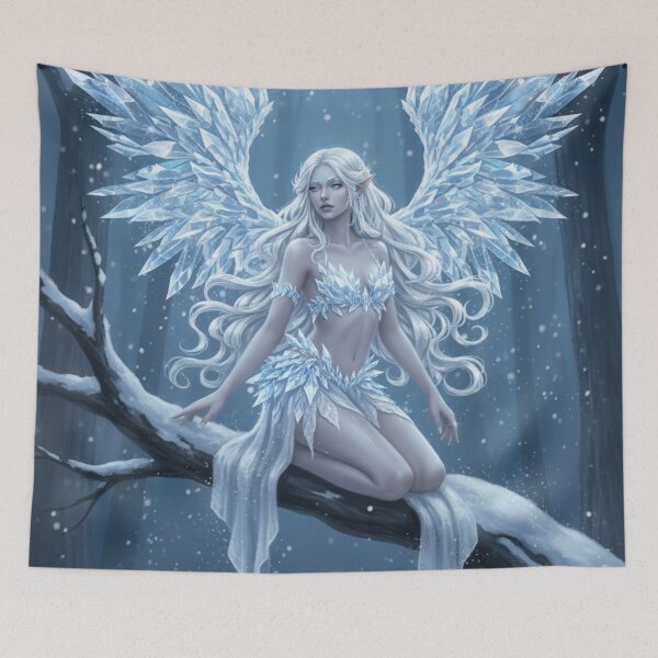 Item preview, Winter Crystal Fairy – Frozen Fantasy designed and sold by HeyHas.