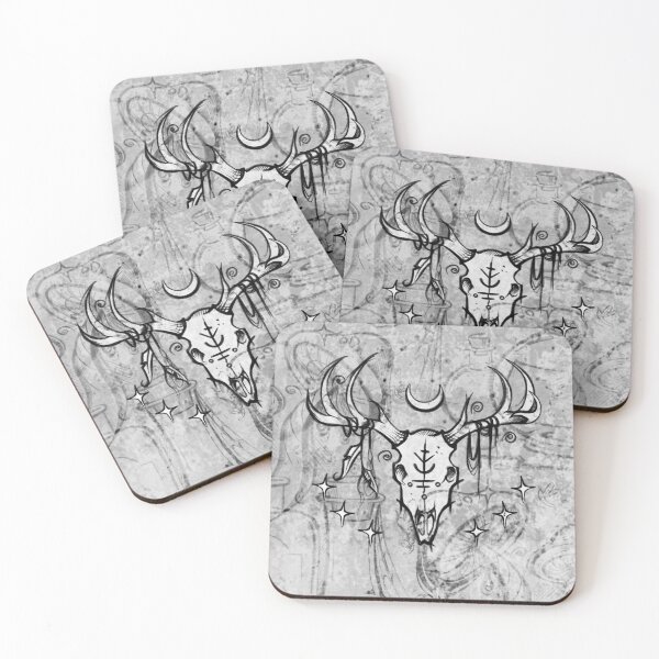 Item preview, Outlaw Skull – Dark Western Occult Deer Skull Aesthetic designed and sold by STYR-A.