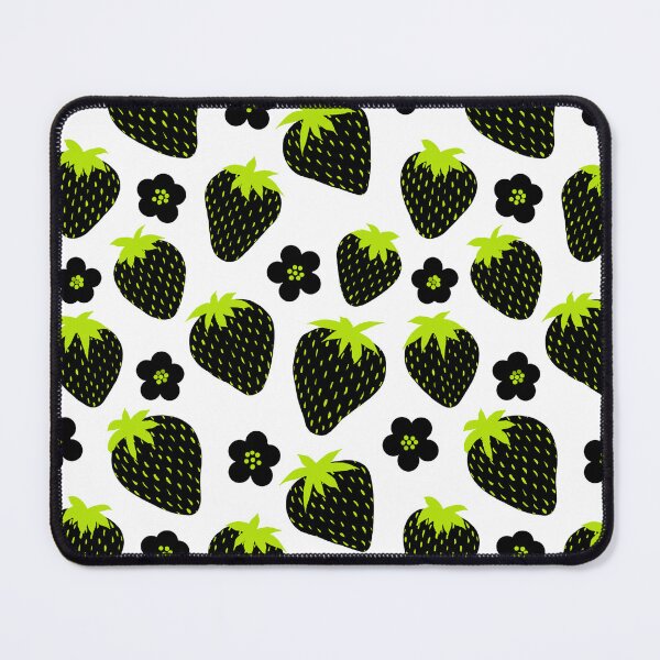 Item preview, Wild Black and Green strawberry pattern designed and sold by LAEC-Shop.
