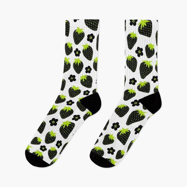 Item preview, Wild Black and Green strawberry pattern designed and sold by LAEC-Shop.
