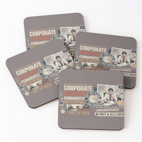 Item preview, Corporate Dropout: Retired & Reclaimed Anti-Work Graphic designed and sold by FarDesign.