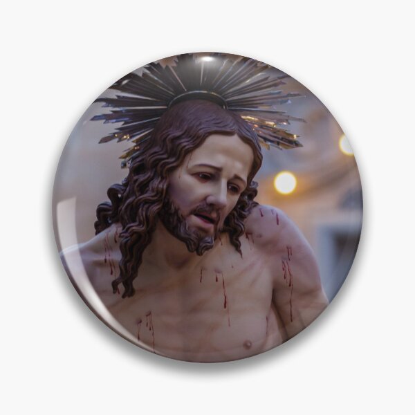 Item preview, Statue of Jesus Christ With Crown of Thorns During Holy Week Religious Procession designed and sold by Nmallia.
