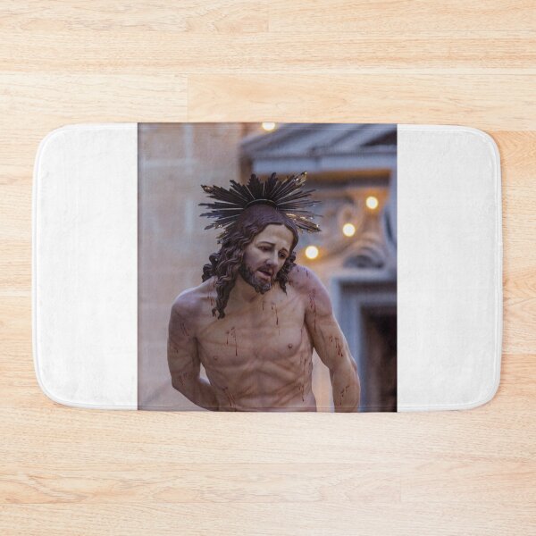 Item preview, Statue of Jesus Christ With Crown of Thorns During Holy Week Religious Procession designed and sold by Nmallia.