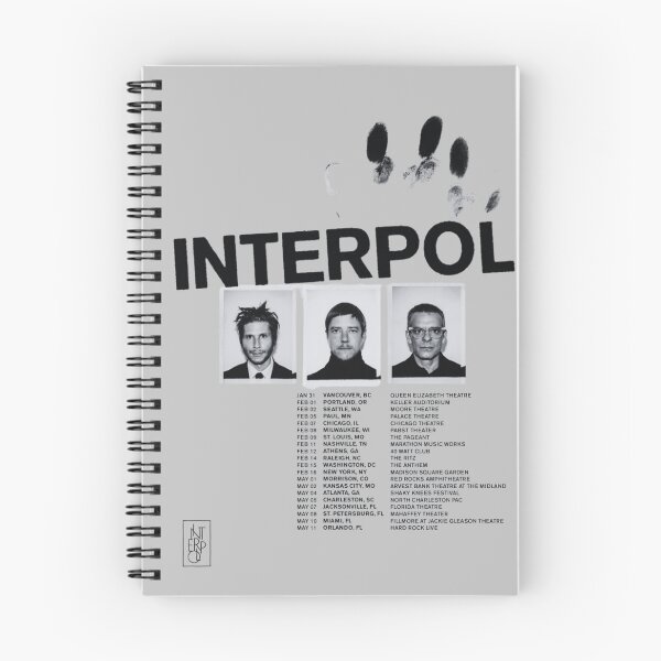 Item preview, Interpol tour fan art designed and sold by Etaipal.