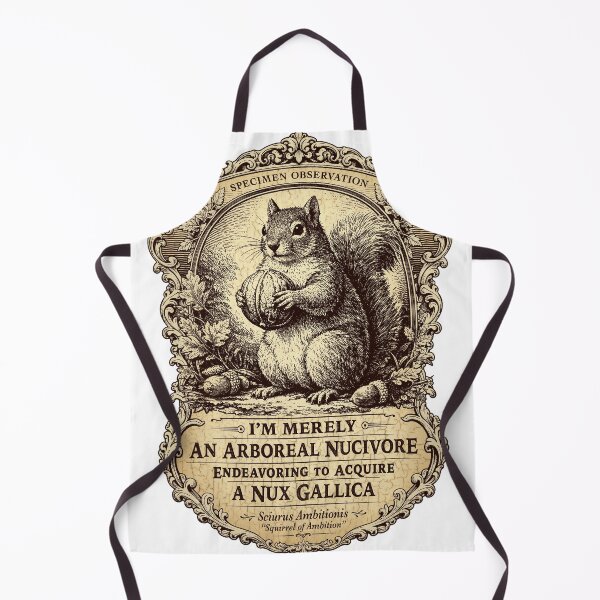 Item preview, Funny Victorian Squirrel Illustration designed and sold by Grandiloquent Word of the Day.