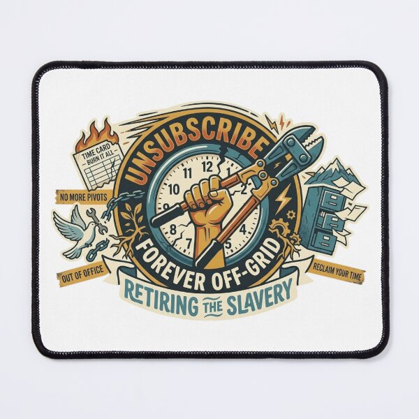 Item preview, Unsubscribe: Forever Off-Grid & Reclaiming Time designed and sold by FarDesign.