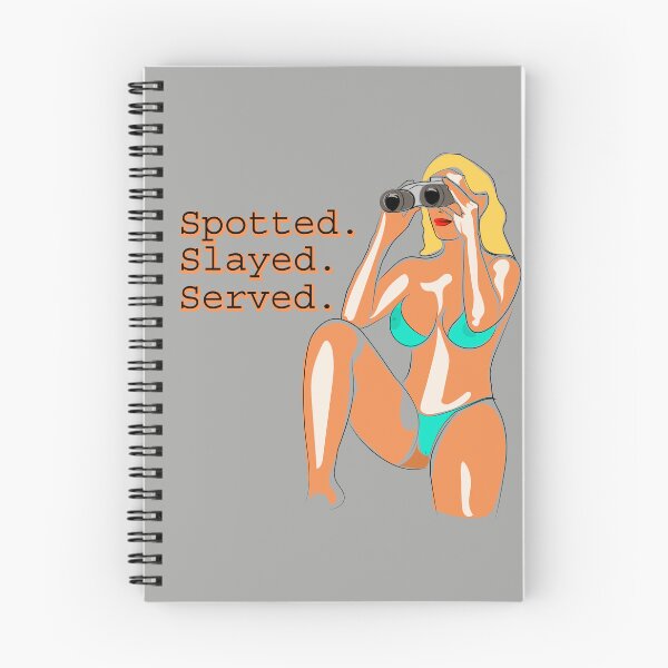 Item preview, Spotted Slayed Served - Confident Woman with Binoculars Pop Art designed and sold by Ihor Ivanov.