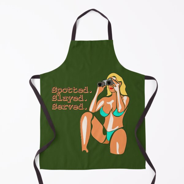 Item preview, Spotted Slayed Served - Confident Woman with Binoculars Pop Art designed and sold by Ihor Ivanov.