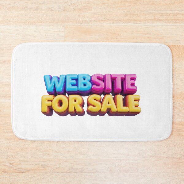Item preview, Vibrant Website For Sale 3D Glossy Text Banner designed and sold by WallaceSilvaART.