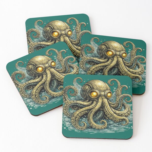 Item preview, Cyber Octopus Depths designed and sold by Lunatik Cat.