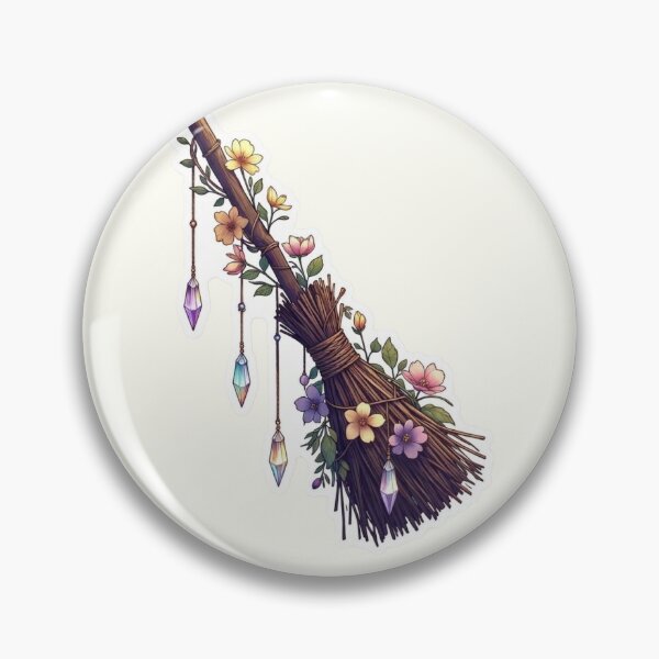Item preview, Floral Broom designed and sold by dreamywitch.