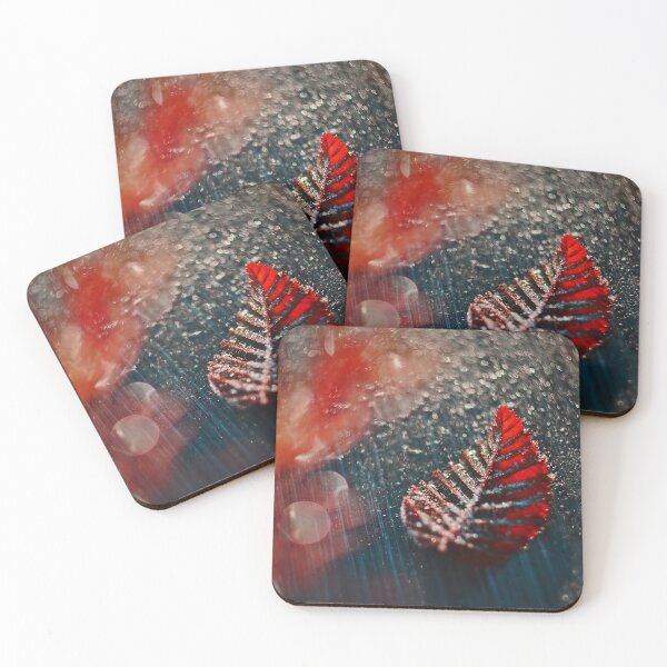 Item preview, The Crimson Ember – Frozen Fern Macro designed and sold by SoulArchitect.