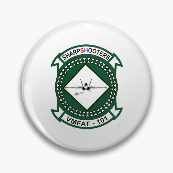 Item preview, VMFAT-101 Sharpshooters Marine Fighter Attack Training Squadron Emblem designed and sold by CharlieDesings.