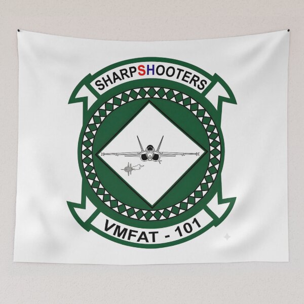 Item preview, VMFAT-101 Sharpshooters Marine Fighter Attack Training Squadron Emblem designed and sold by CharlieDesings.