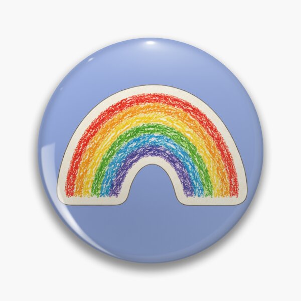 Item preview, Cute Rainbow Crayon Drawing – Aesthetic Colorful Sticker designed and sold by randomdesignsnearme.