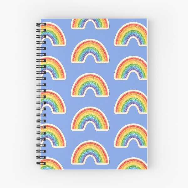 Item preview, Cute Rainbow Crayon Drawing – Aesthetic Colorful Sticker designed and sold by randomdesignsnearme.