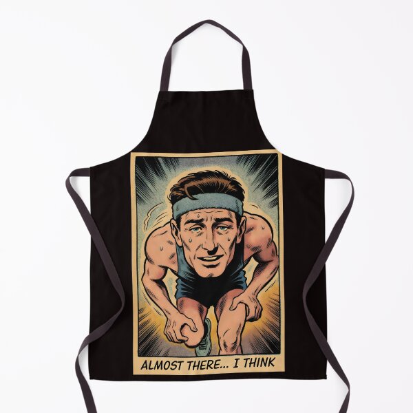 Item preview, Almost There I Think – Retro Comic Exhausted Runner  designed and sold by Rawecz Studio.