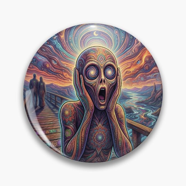 Item preview, The Scream - Trippy Classic Art Remix designed and sold by Lucid Dream Pixel.