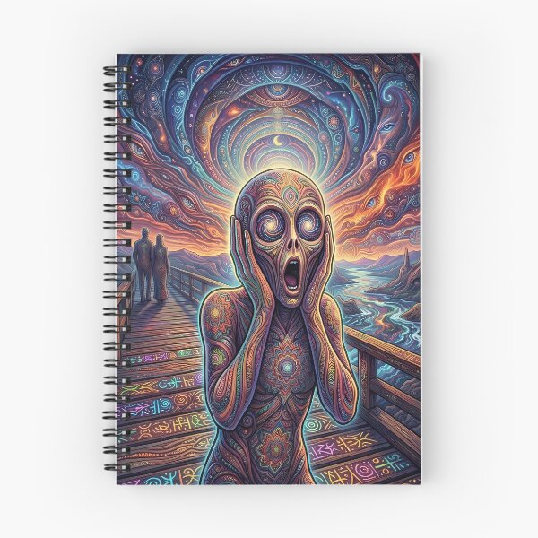 Item preview, The Scream - Trippy Classic Art Remix designed and sold by Lucid Dream Pixel.