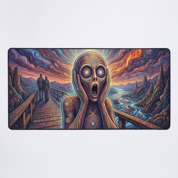 Item preview, The Scream - Trippy Classic Art Remix designed and sold by Lucid Dream Pixel.
