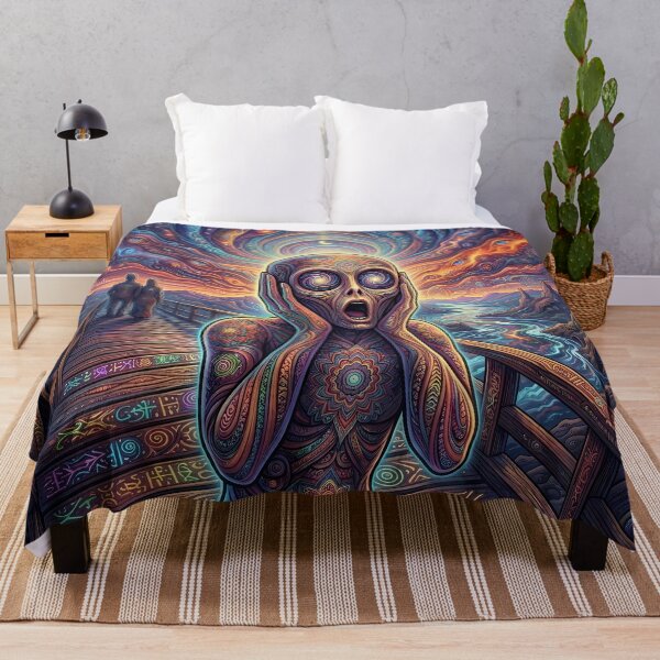 Item preview, The Scream - Trippy Classic Art Remix designed and sold by Lucid Dream Pixel.