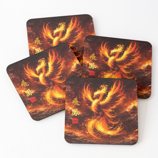 Item preview, Rising Fire Phoenix – Eternal Flame Rebirth designed and sold by Fei Long Design Hub.