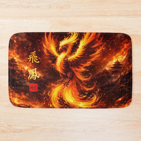 Item preview, Rising Fire Phoenix – Eternal Flame Rebirth designed and sold by Fei Long Design Hub.