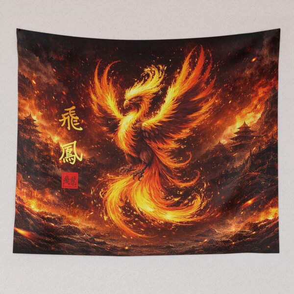 Item preview, Rising Fire Phoenix – Eternal Flame Rebirth designed and sold by Fei Long Design Hub.