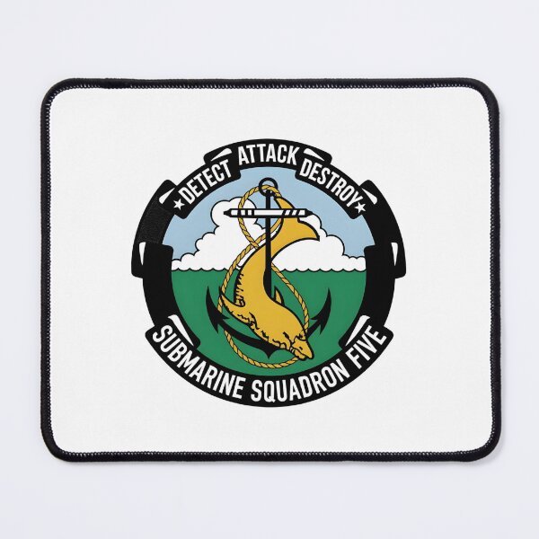 Item preview, Submarine Squadron Five Detect Attack Destroy Naval Emblem designed and sold by CharlieDesings.