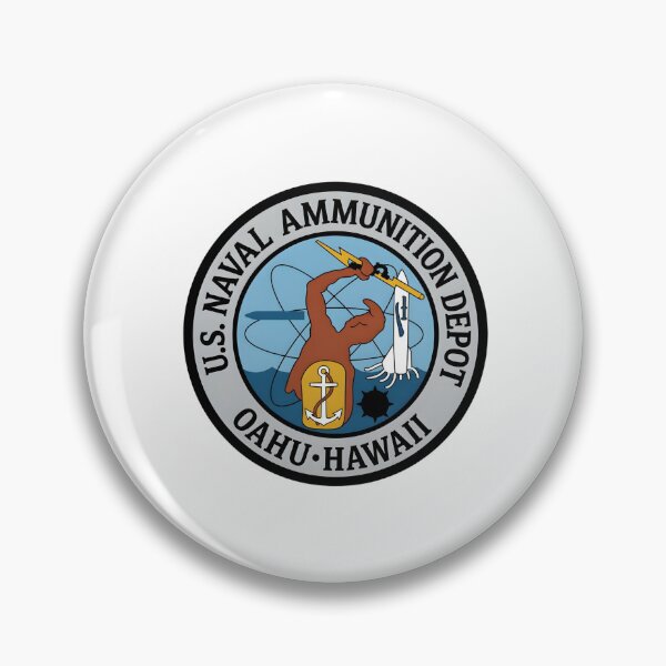 Item preview, U.S. Naval Ammunition Depot Oahu Hawaii Military Emblem designed and sold by CharlieDesings.