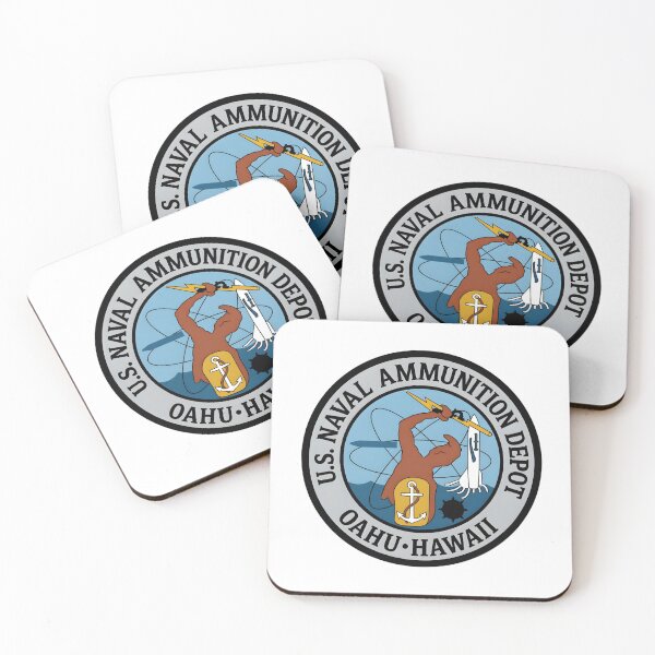 Item preview, U.S. Naval Ammunition Depot Oahu Hawaii Military Emblem designed and sold by CharlieDesings.