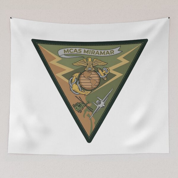Item preview, MCAS Miramar Marine Corps Air Station Triangle Emblem designed and sold by CharlieDesings.