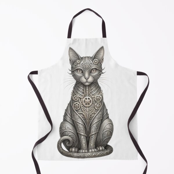 Item preview, Metal Steampunk Cat Sculpture Style Art designed and sold by BetweenForms.
