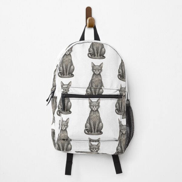Item preview, Metal Steampunk Cat Sculpture Style Art designed and sold by BetweenForms.