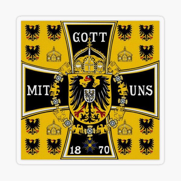 Prussian Battle Flag of 1870 Transparent Sticker