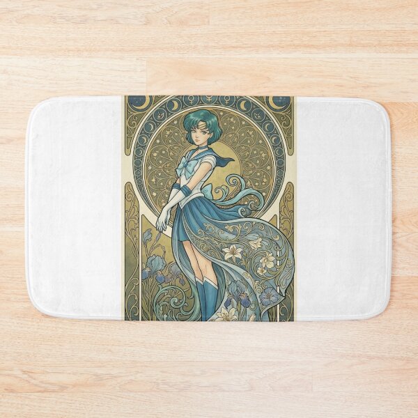 Item preview, Sailor Mercury in Mucha Style designed and sold by Solace Sparkles.
