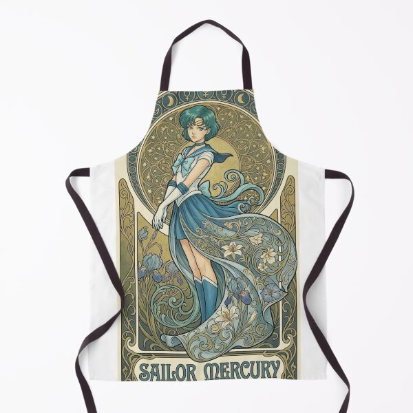 Item preview, Sailor Mercury in Mucha Style designed and sold by Solace Sparkles.