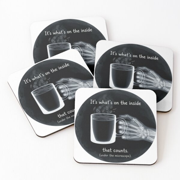 Item preview, Funny Radiology X-Ray Tech Art - "It's What's Inside That Counts" Coffee Design designed and sold by Basement Labs.
