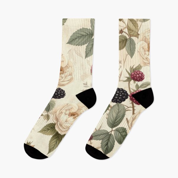 Item preview, Vintage Rose and Blackberry Botanical Pattern designed and sold by Rutvain.