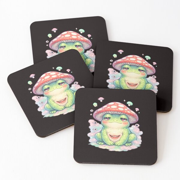 Item preview, Mushroom‑Hat Frog – Cute Dreamcore Surreal Pet designed and sold by Rawecz Studio.