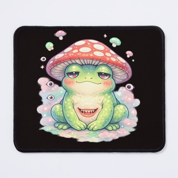 Item preview, Mushroom‑Hat Frog – Cute Dreamcore Surreal Pet designed and sold by Rawecz Studio.