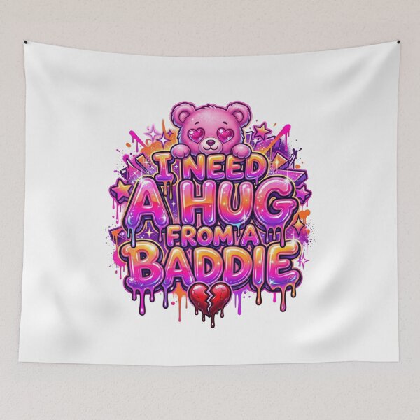 Item preview, 90s Airbrush I Need A Hug From A Baddie designed and sold by InkImagination1.