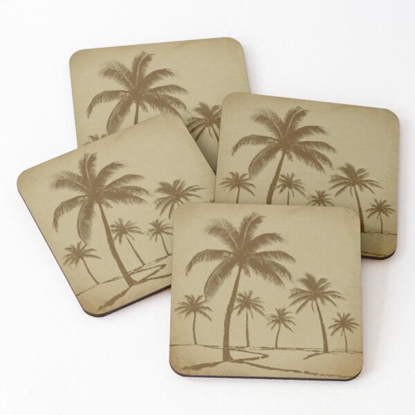 Item preview, Grove of Palm Trees Casting Shadows designed and sold by Bubba Whack Designs.