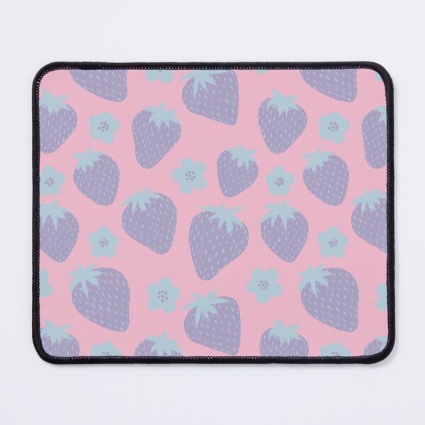 Item preview, Pretty summer strawberries pattern in Lilac and Blue designed and sold by LAEC-Shop.
