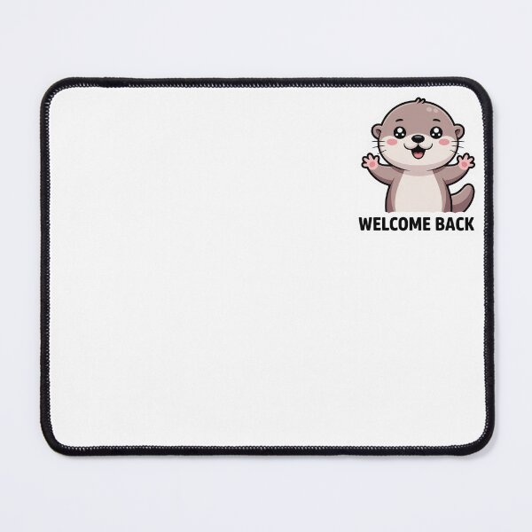 Item preview, Welcome Back Otter Sticker – Cute Kawaii Otter Cartoon, Adorable Greeting Sticker designed and sold by VaporStick.