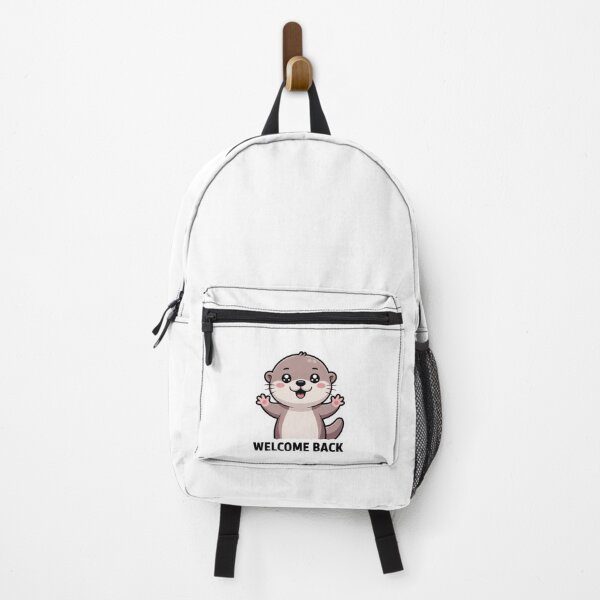 Item preview, Welcome Back Otter Sticker – Cute Kawaii Otter Cartoon, Adorable Greeting Sticker designed and sold by VaporStick.