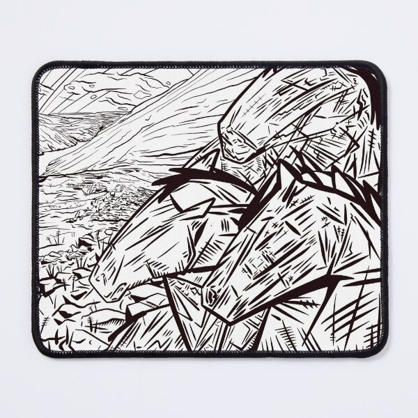 Item preview, Here There Be Giants – Abstract Horse Drawing – Expressive Ink Art designed and sold by Scribbles on the Farm.