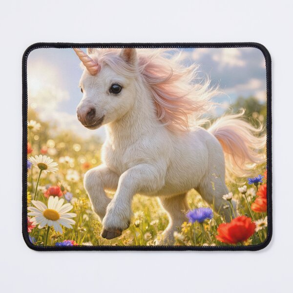 Item preview, Playful Unicorn In Summer Wildflowers designed and sold by Maria Dryfhout.